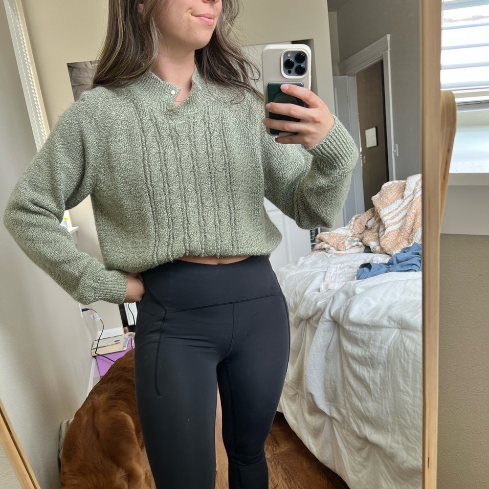 Safe green sweater
